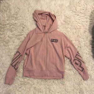 PINK zip up hoodie